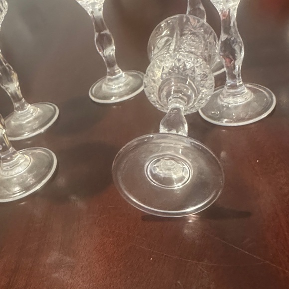 Vintage Bohemia Crystal Glasses Sherry from the Czech Republic set of 6 - Picture 4 of 4